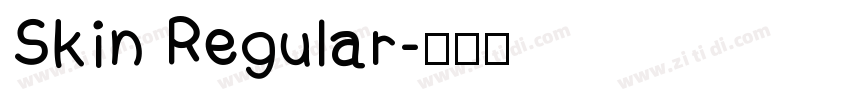 Skin Regular字体转换